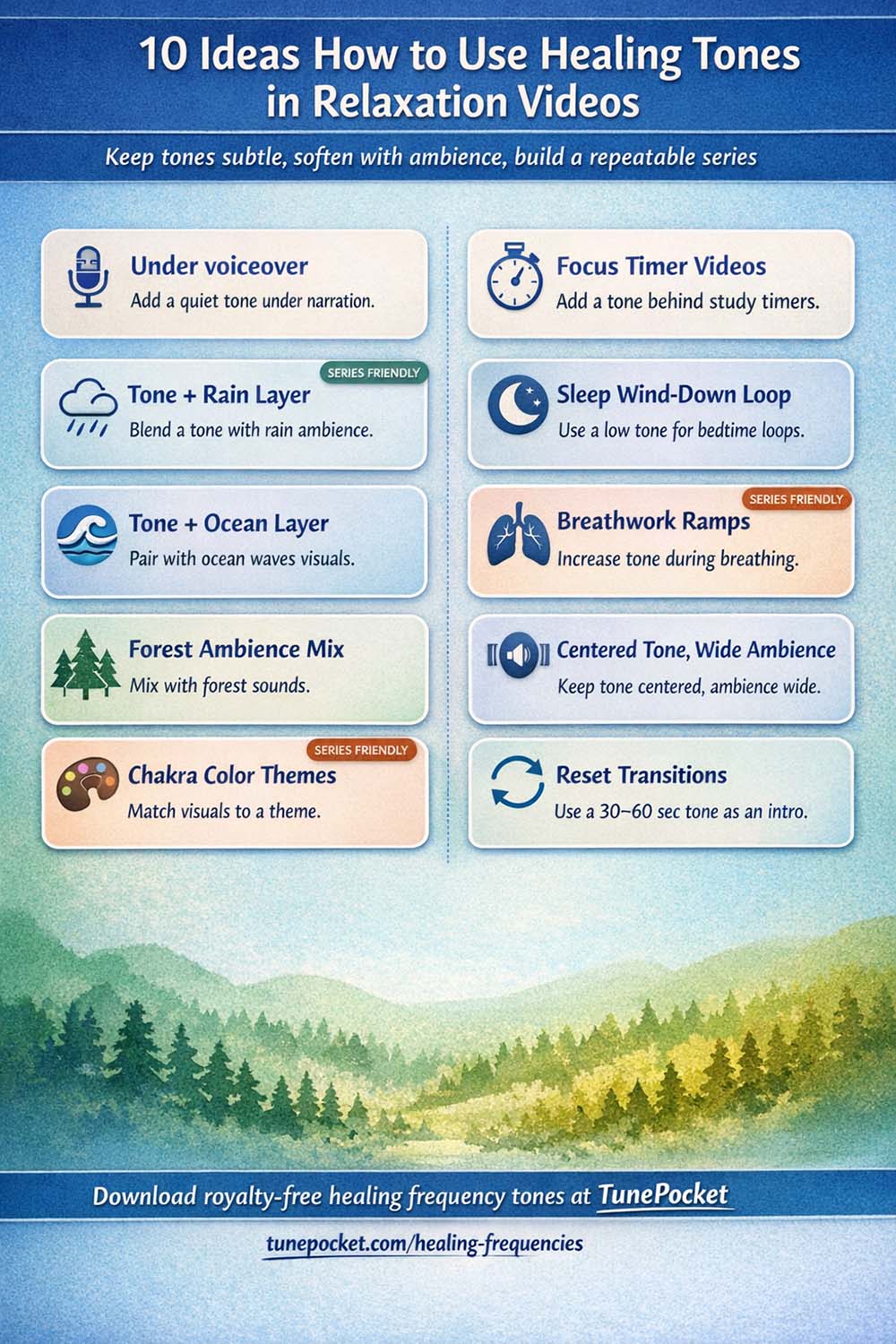 10 ideas how to use healing frequencies to create relaxation content