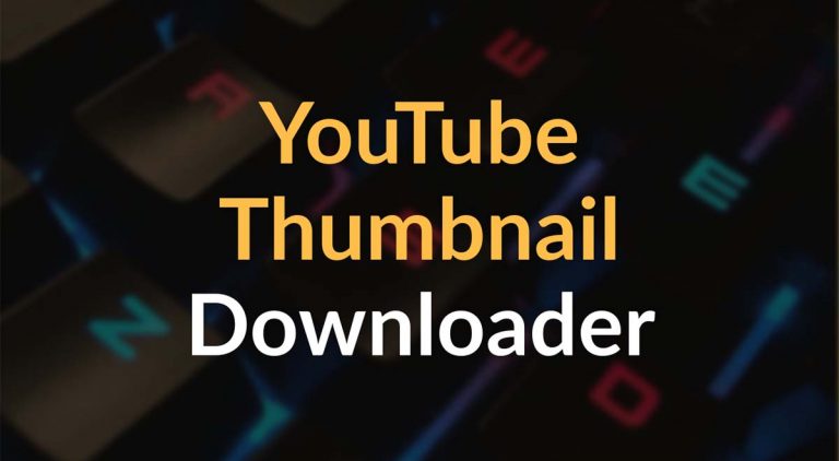 YouTube Thumbnail Downloader