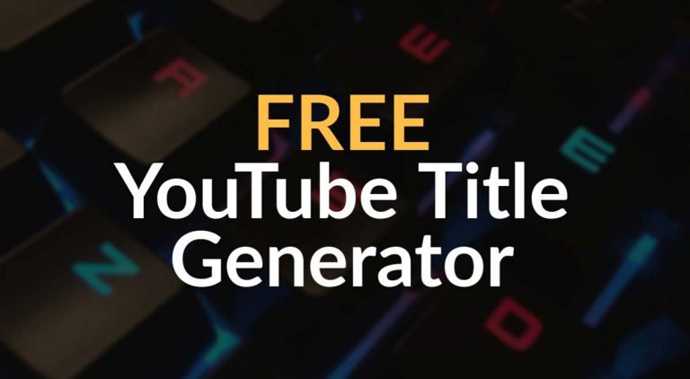 Free YouTube Video Title Generator