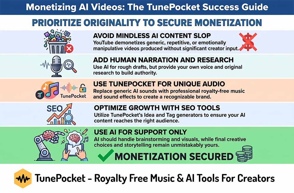 how to monetize AI generated videos on youtube