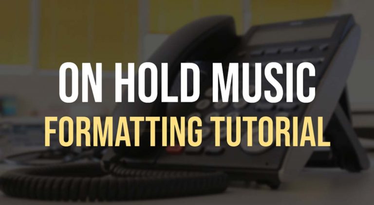 On Hold Music Formatting Tutorial