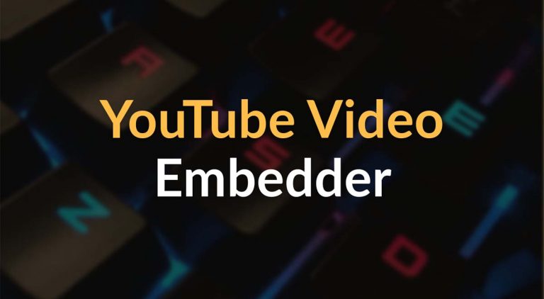 youtube video embedder