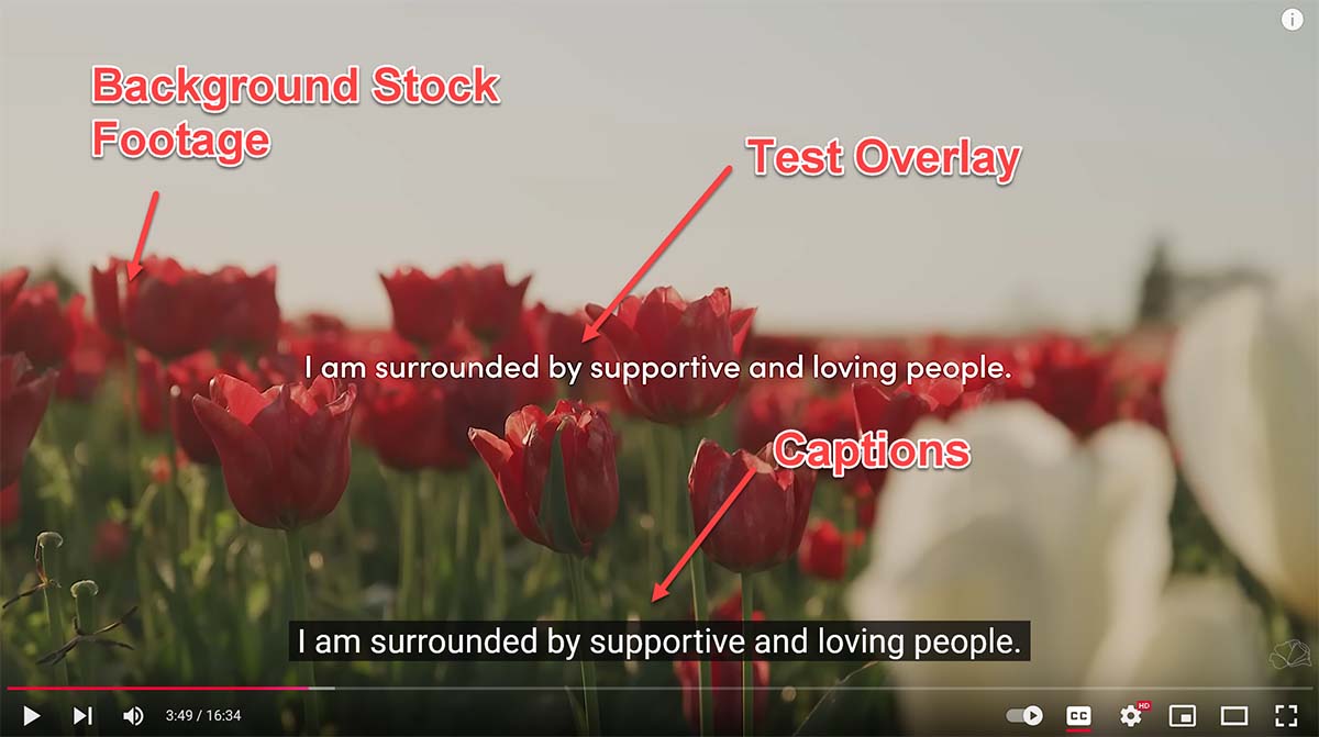 affirmation video content