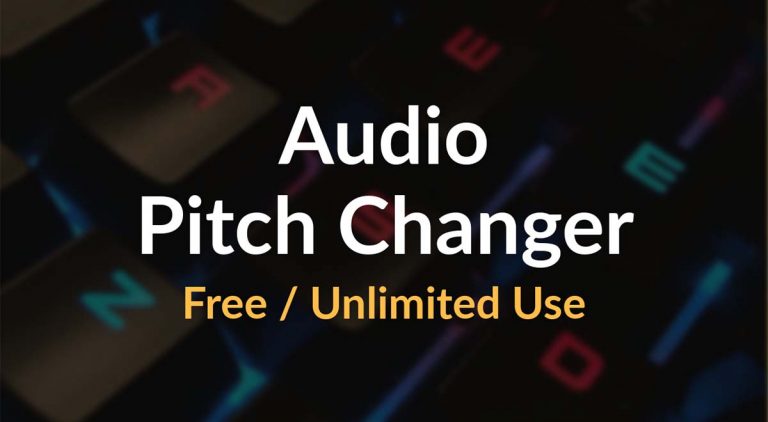 audio music song pitch changer