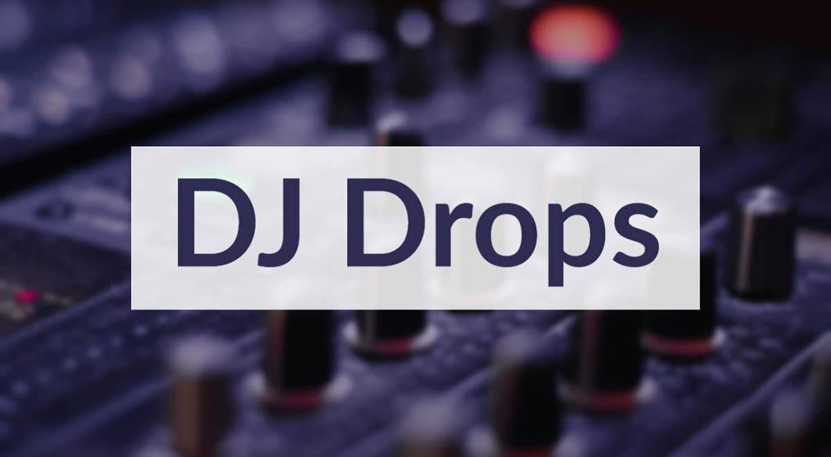 DJ drops music and sound effects
