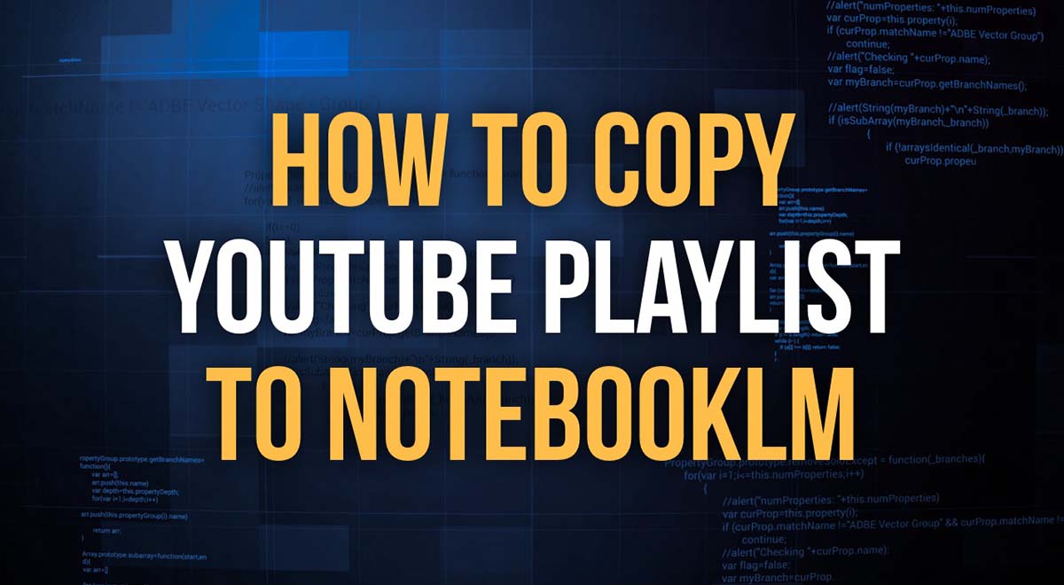 how to copy youtube playlist to notebooklm