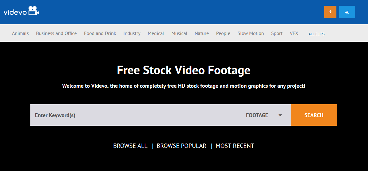 videvo free stock video footage