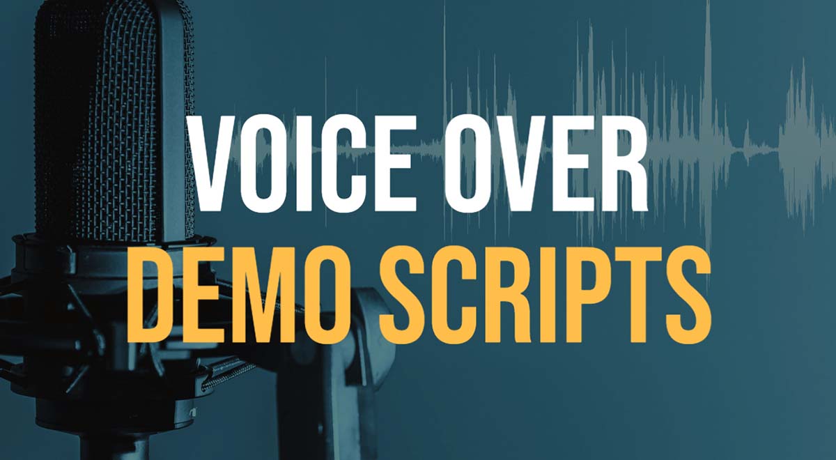 voice over actor demo scripts
