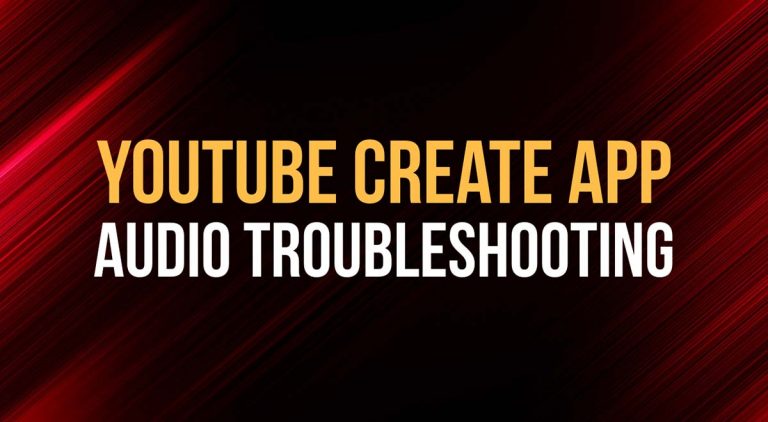 youtube create audio troubleshooting